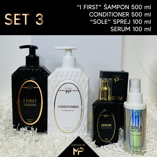 Prestige by MP I FIRST 500ML CONDITIONER 500ML SERUM 100ML SOLE 100ML